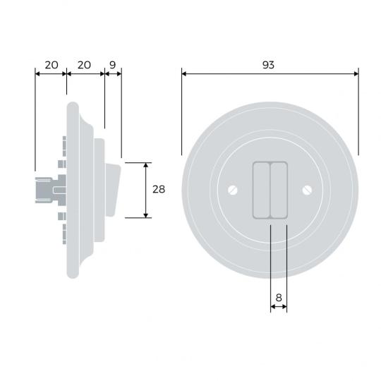 fakeretes keramia kapcsolo villanykapcsolo retro vintage regies antik felujitas szalloda szerelvenyek nyaralo balaton meretek dupla kapcsolo vadaszhaz paraszthaz katypaty budapest lameridiana.jpg